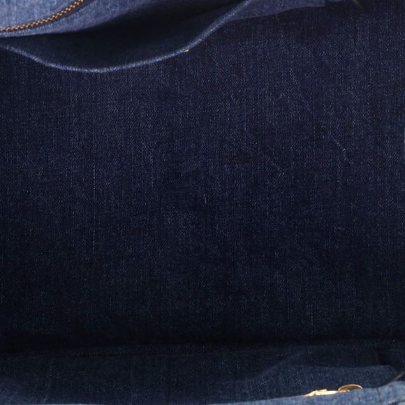 Prada Canapa Convertible Tote Denim Medium Blue - Picture 6 of 8